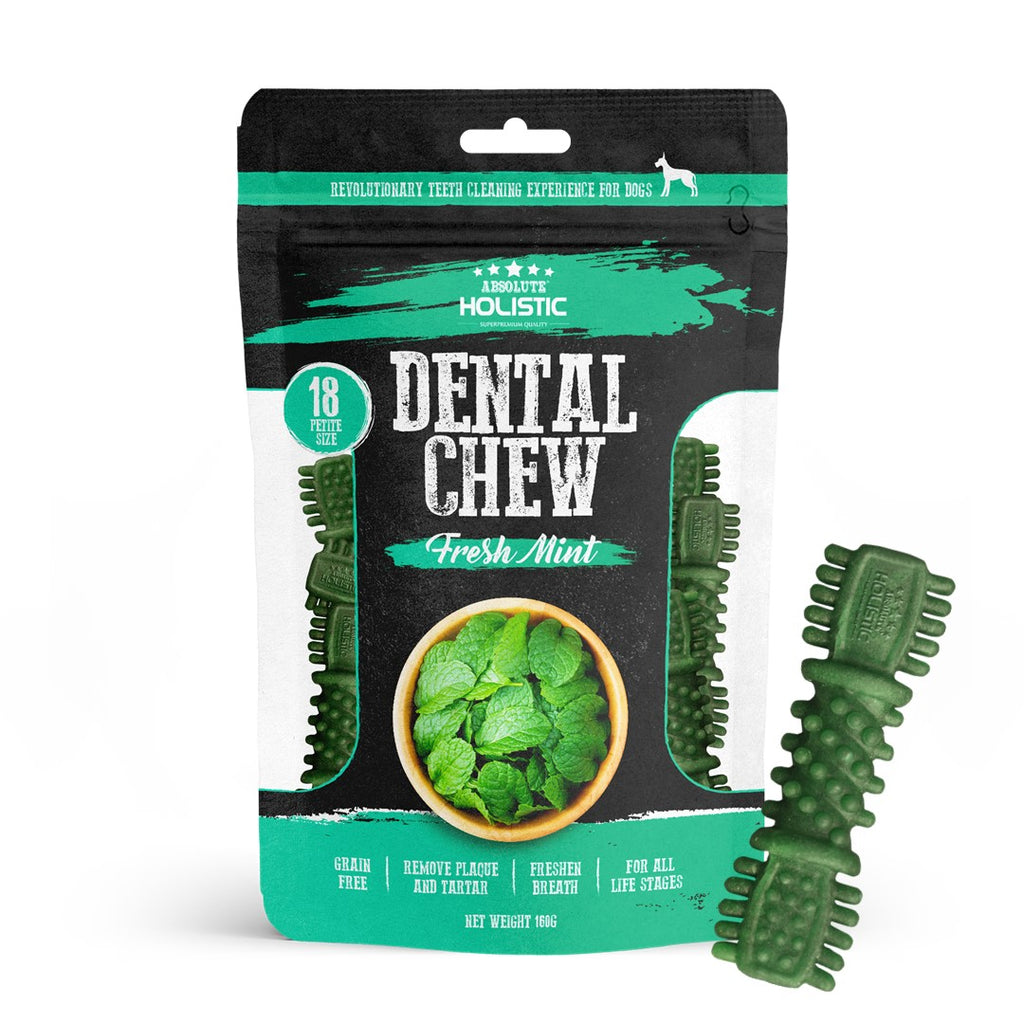 Absolute Holistic Value Pack Dental Chews for Dogs -  Fresh Mint (160g)