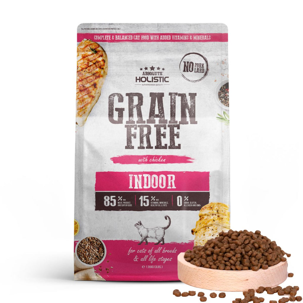 Absolute Holistic Grain Free Dry Cat Food - Indoor (3lbs)