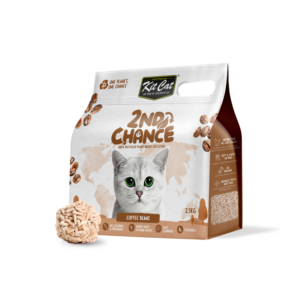 Kit Cat 2nd Chance Plant-Based Cat Litter - Coffee Beans (2.5KG)