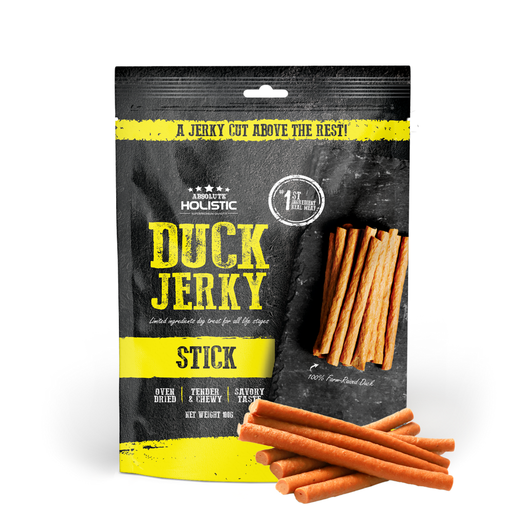 Absolute Holistic Grain Free Treats for Dog - Duck Jerky Loin Stick (100g)