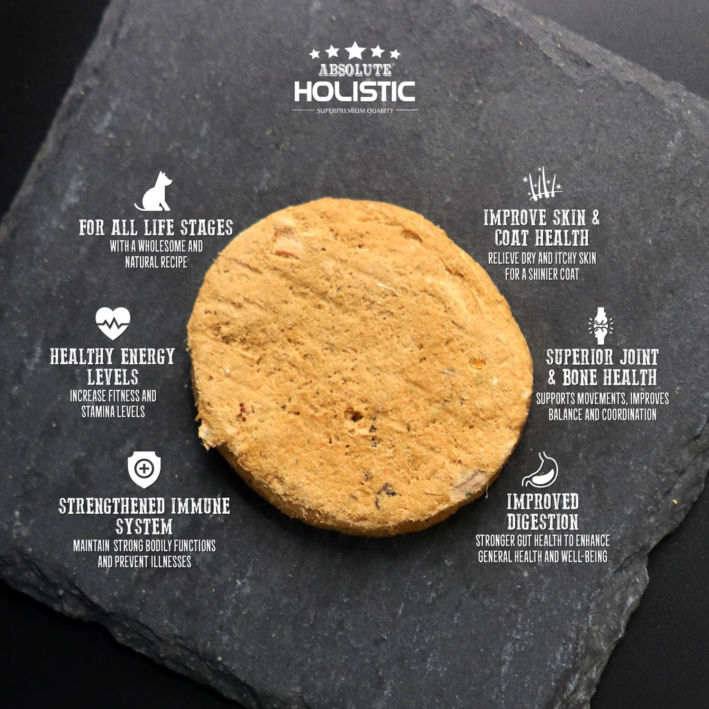 Absolute Holistic Freeze Dried Raw Patties for Dogs - Duck (Sample)