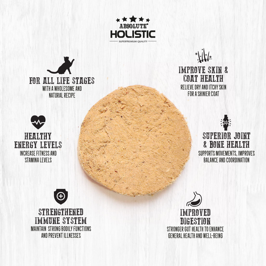 Absolute Holistic Freeze Dried Raw Patties for Cats - Salmon & Tuna (Sample)