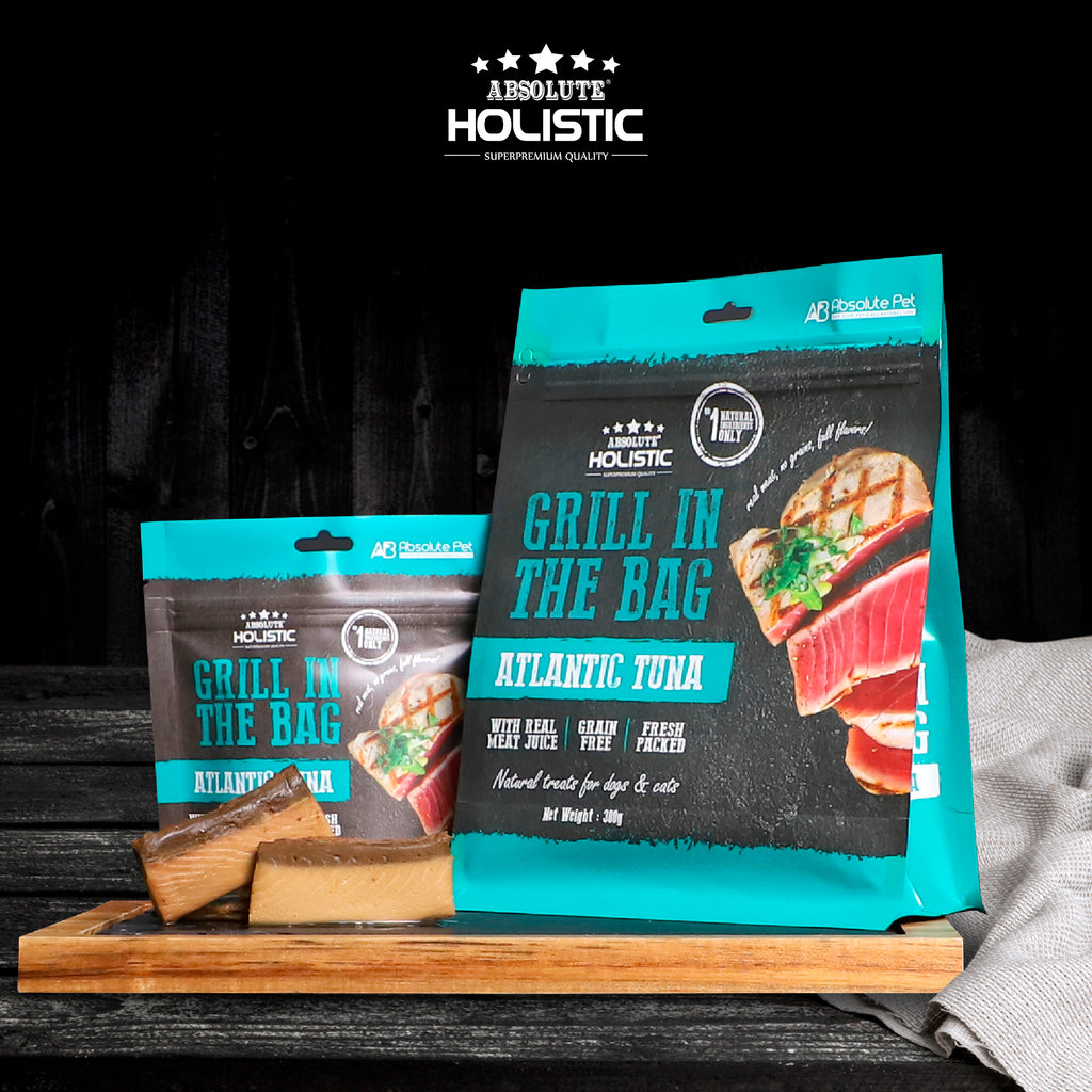 Absolute Holistic Grill In The Bag Natural Dog & Cat Treats - Atlantic Tuna (100g)