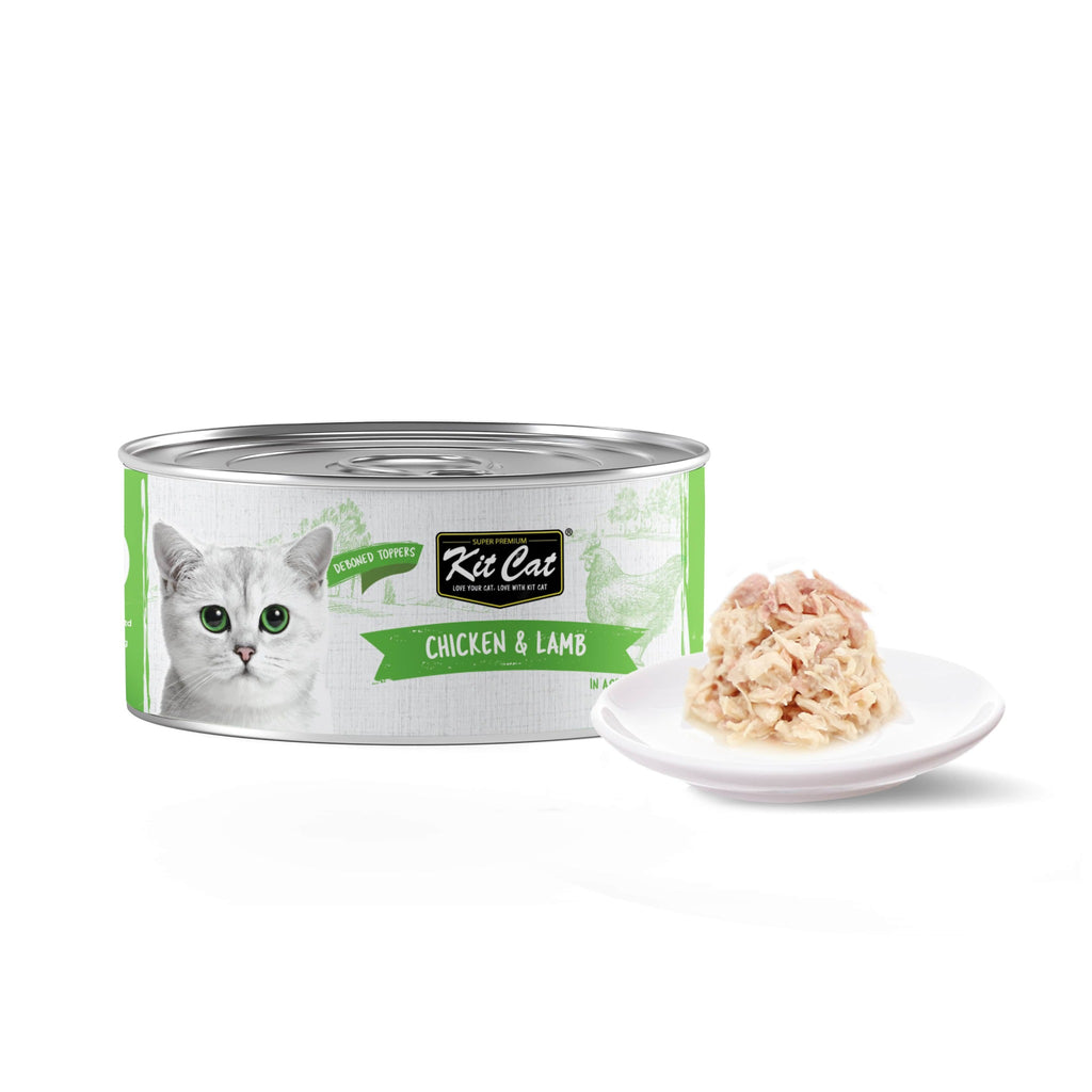 Kit Cat Deboned Toppers Cat Canned Food - Chicken & Lamb Toppers (80g)