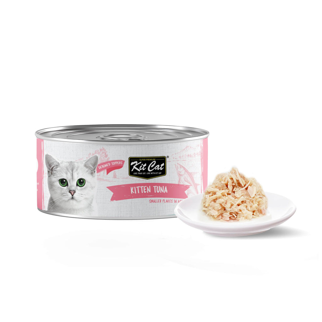 Kit Cat Deboned Toppers Cat Canned Food - Kitten Tuna Flakes (80g)