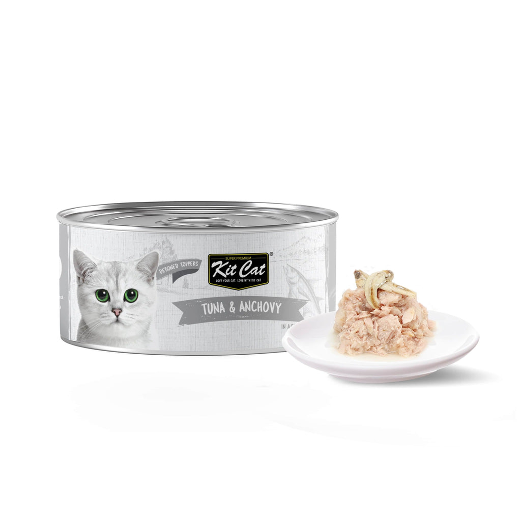 Kit Cat Deboned Toppers Cat Canned Food - Tuna & Anchovy Toppers (80g)