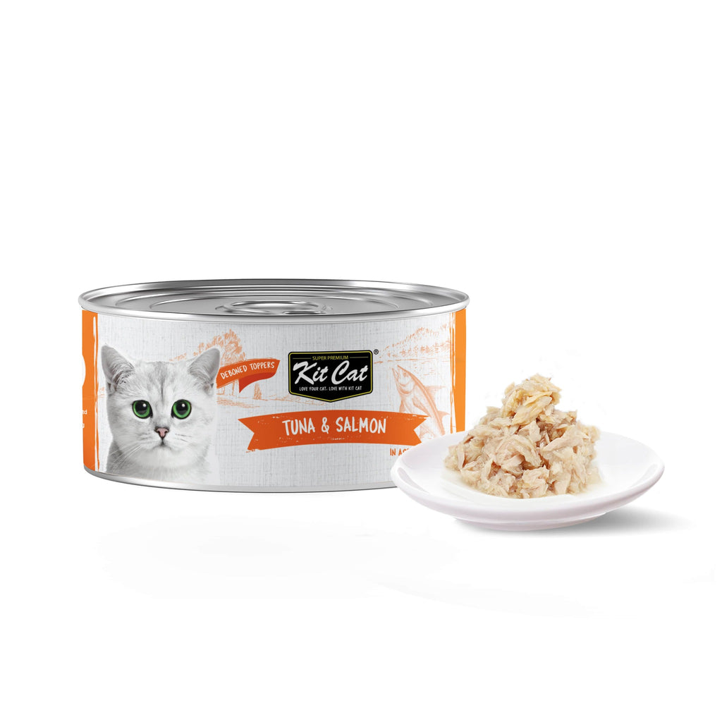 Kit Cat Deboned Toppers Cat Canned Food - Tuna & Salmon Toppers (80g)