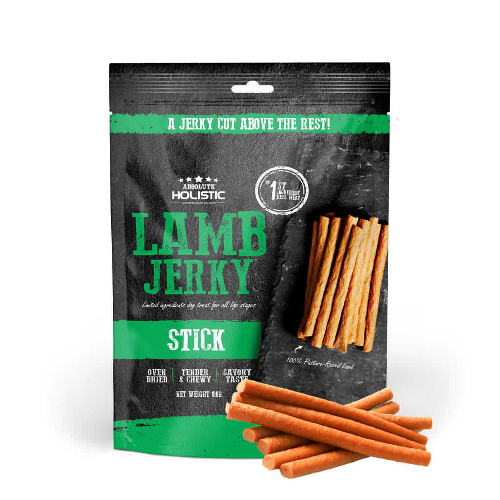 Absolute Holistic Grain Free Treats for Dog - Lamb Jerky Loin Stick (100g)