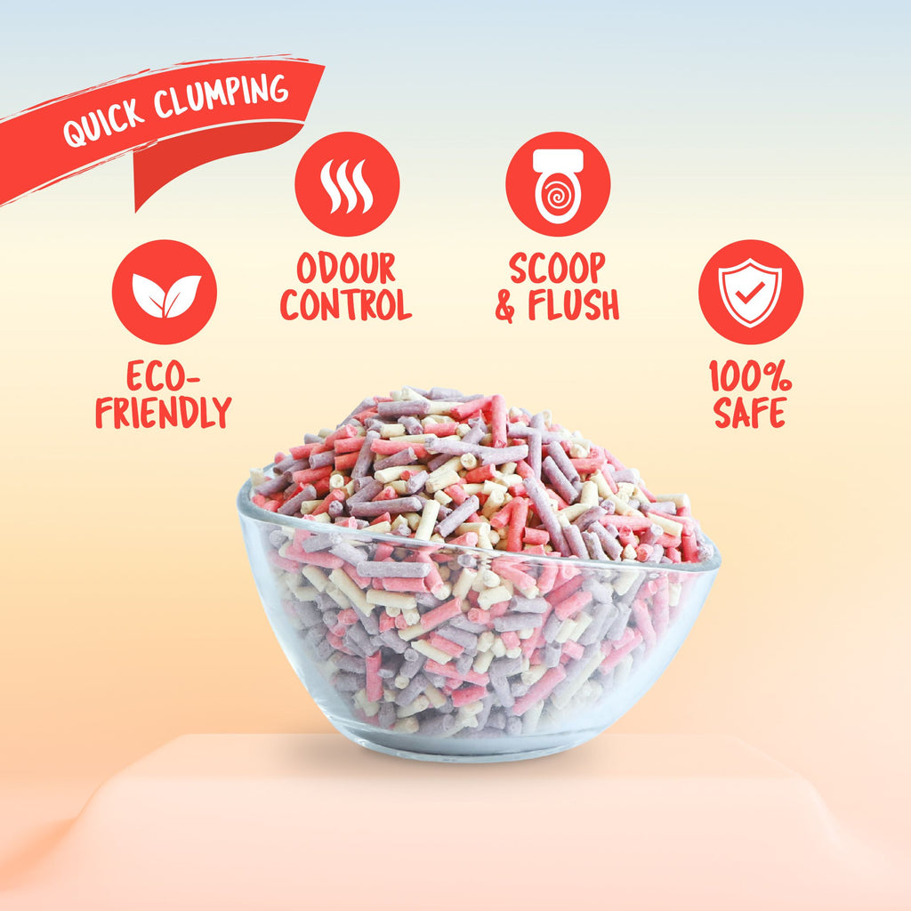  Kit Cat Soya Clump Cat Litter - Confetti (7L)