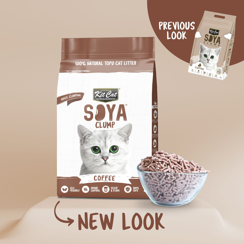 Kit Cat Soya Clump Cat Litter - Coffee (7L)