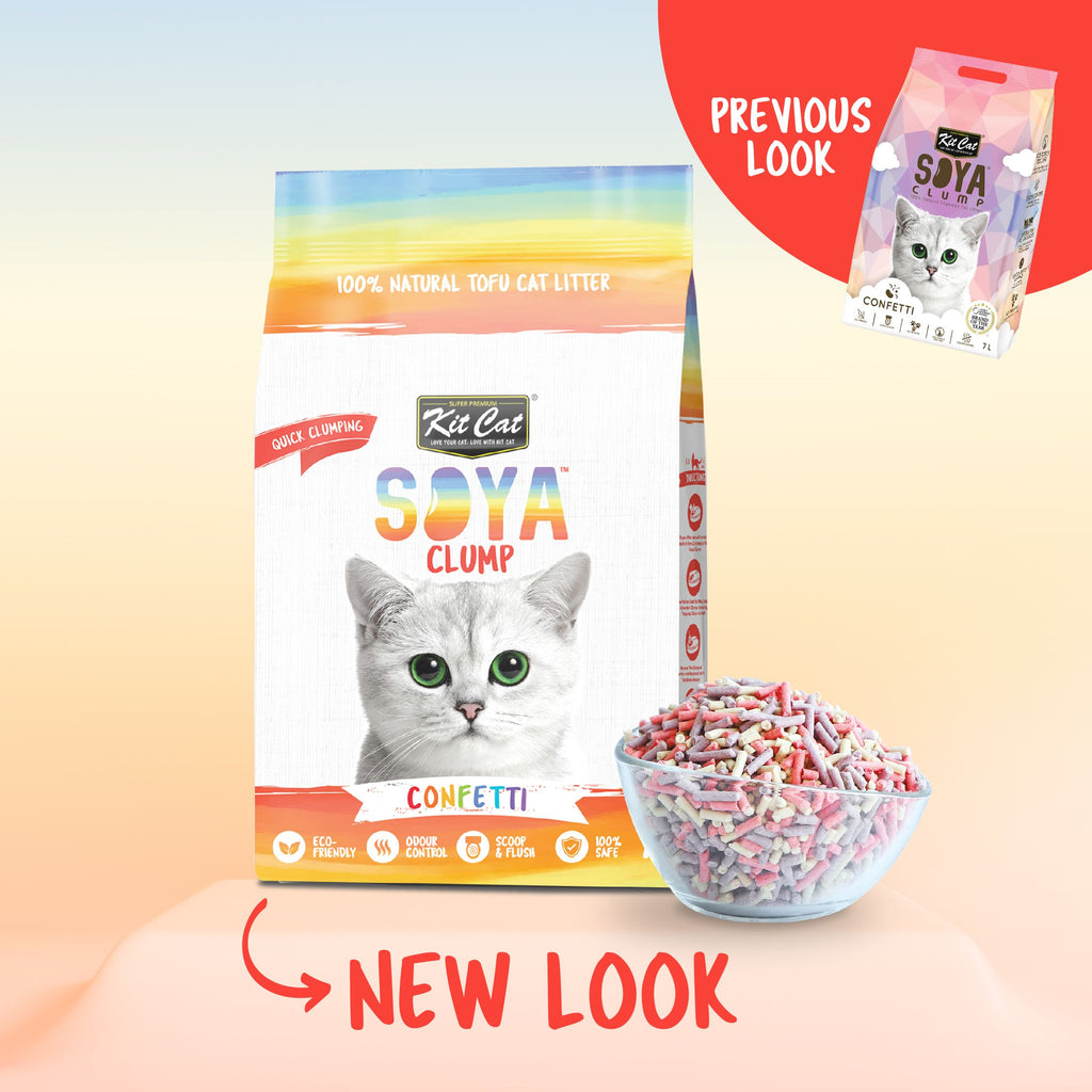  Kit Cat Soya Clump Cat Litter - Confetti (7L)