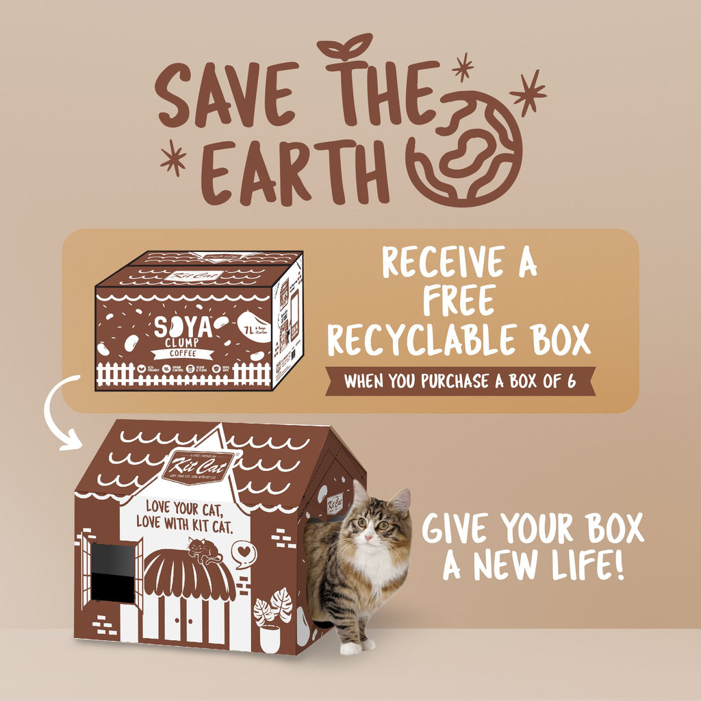 Kit Cat Soya Clump Cat Litter - Coffee (7L)
