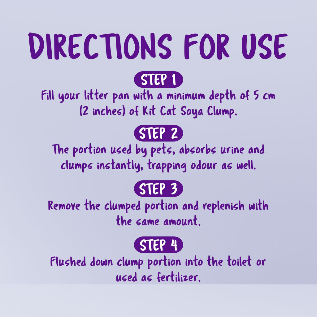 Kit Cat Soya Clump Cat Litter - Lavender (7L)