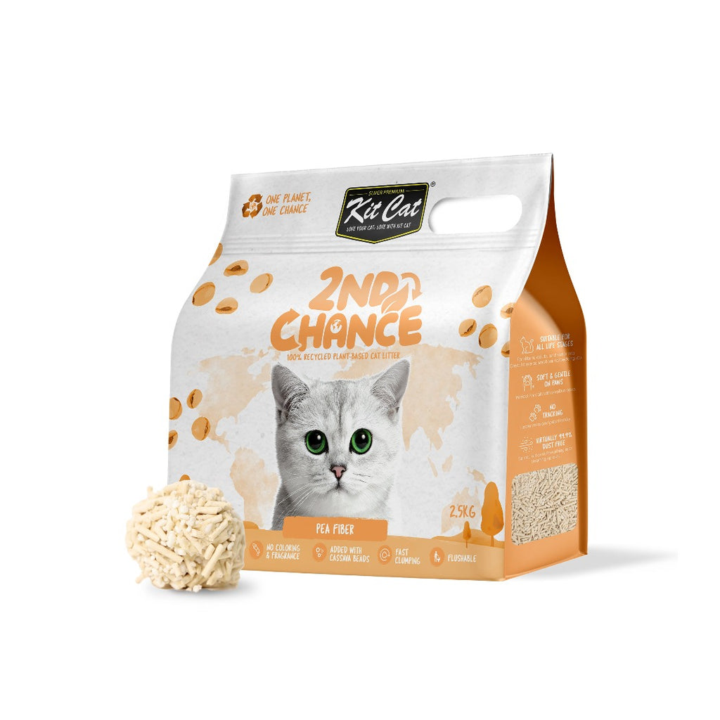 Kit Cat 2nd Chance Plant-Based Cat Litter - Pea Fiber (2.5KG)