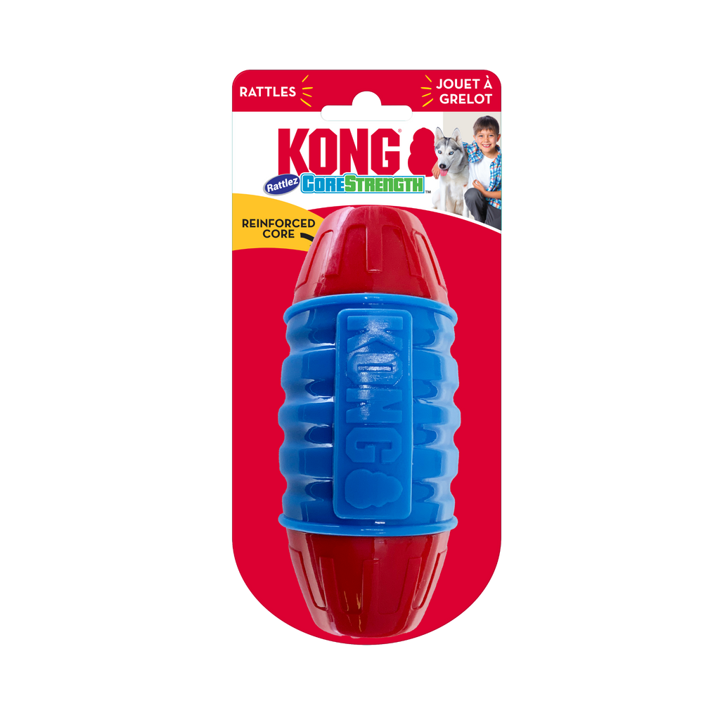 KONG Dog Toy -CoreStrength Rattlez Ball (1 Size)