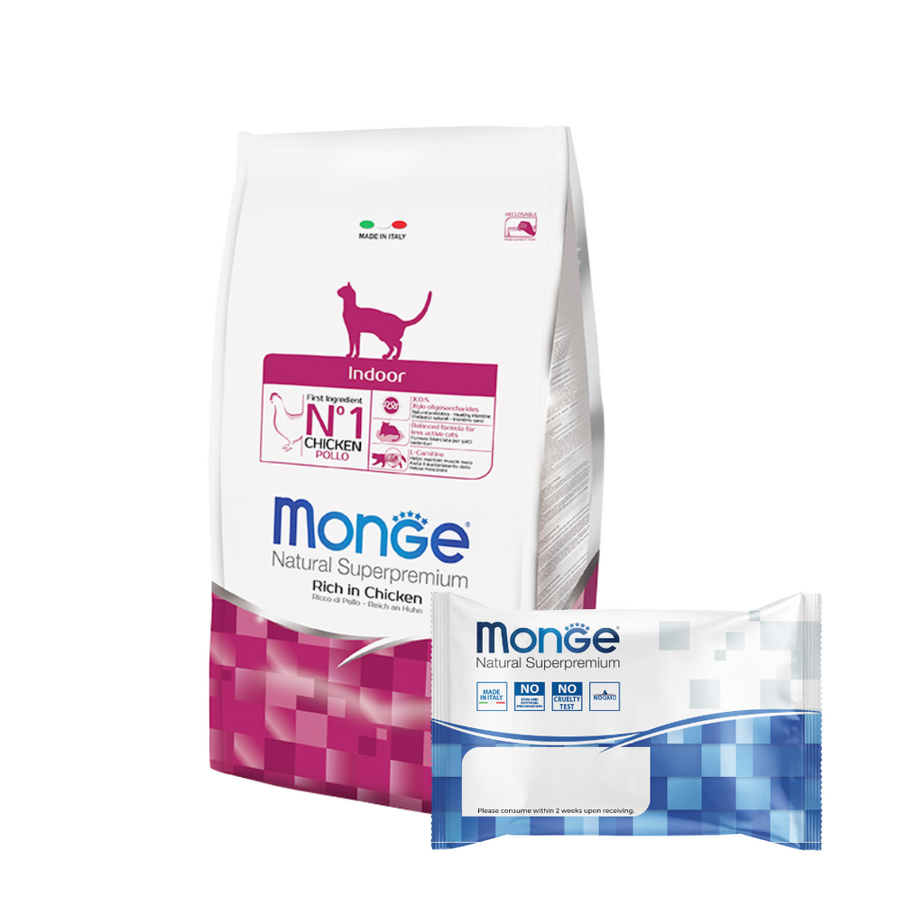 Monge Superpremium Natural Dry Cat Food - Indoor (Sample).