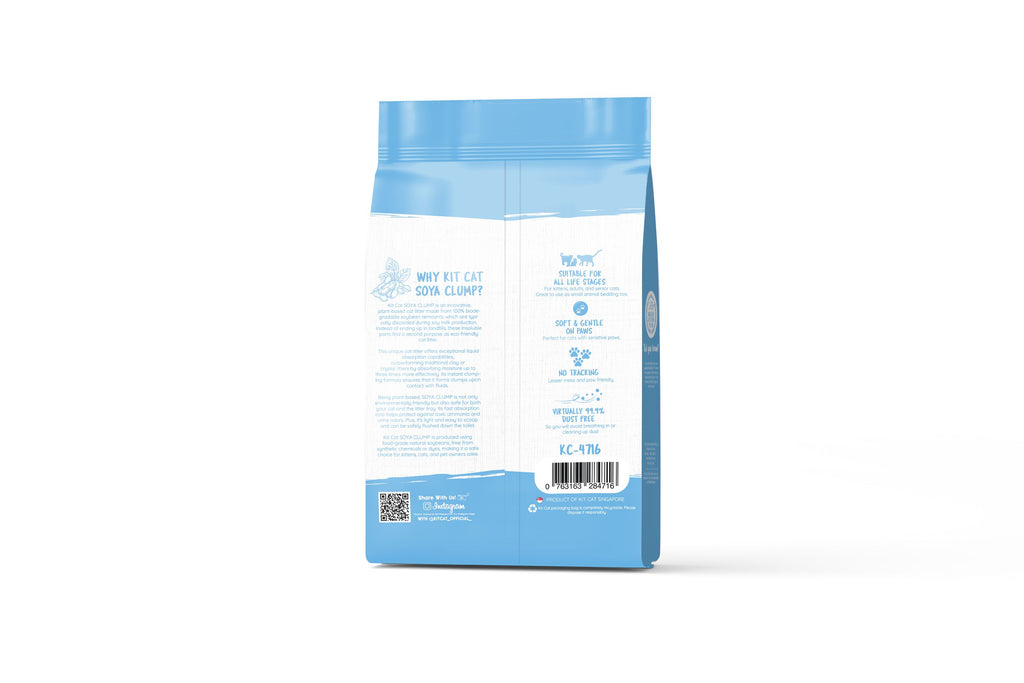 Kit Cat Soya Clump Cat Litter - Baby Powder (7L)