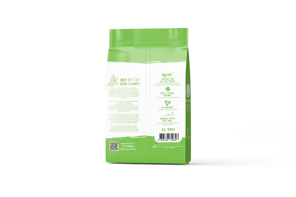 Kit Cat Soya Clump Cat Litter - Green Tea (7L)