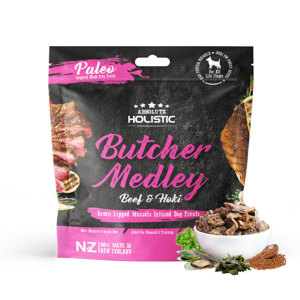 Absolute Holistic Air Dried Treats for Dogs - Butcher Medley (100g)