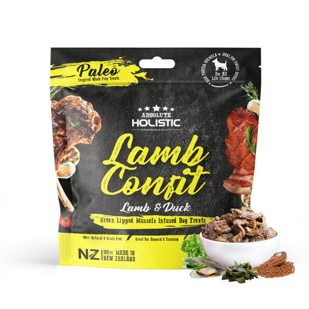 Absolute Holistic Air Dried Treats for Dogs - Lamb Confit (100g)