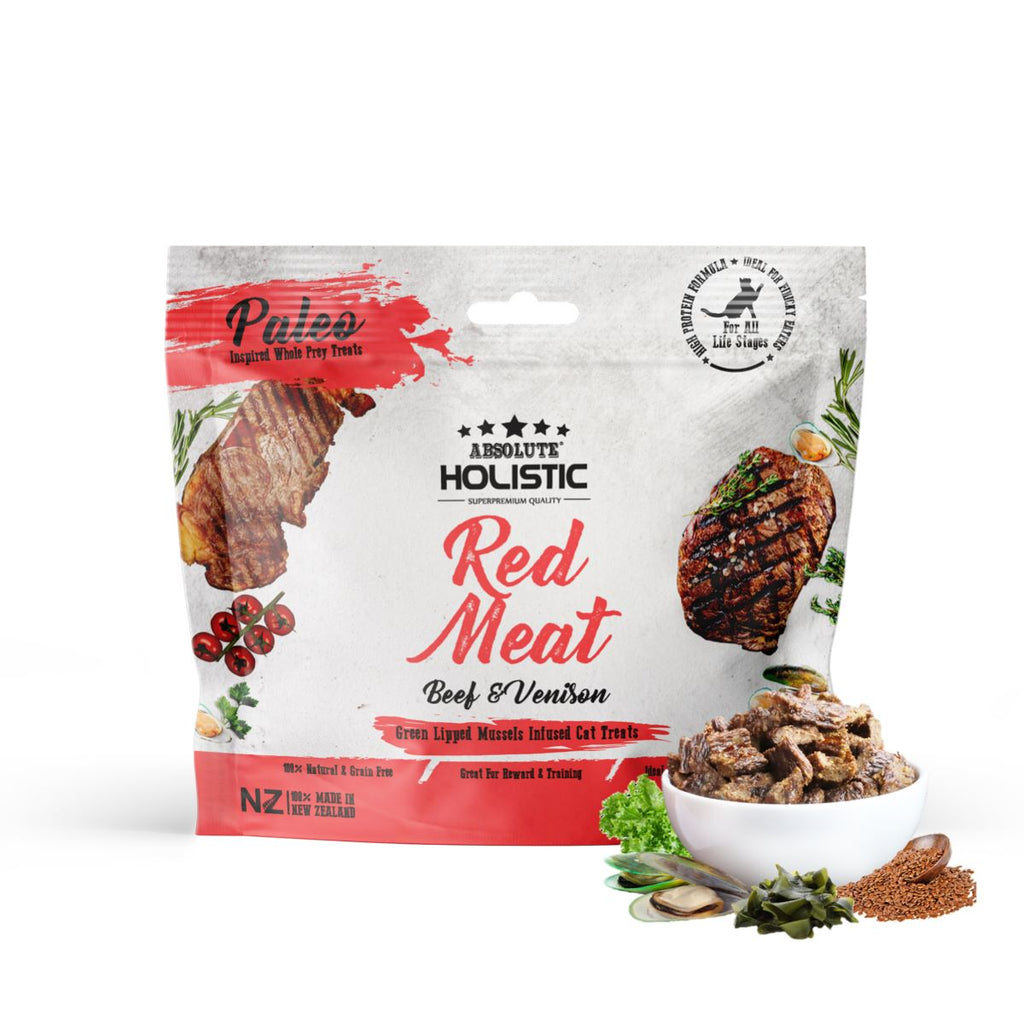 Absolute Holistic Air Dried Treats for Cats - Red Meat (50g)