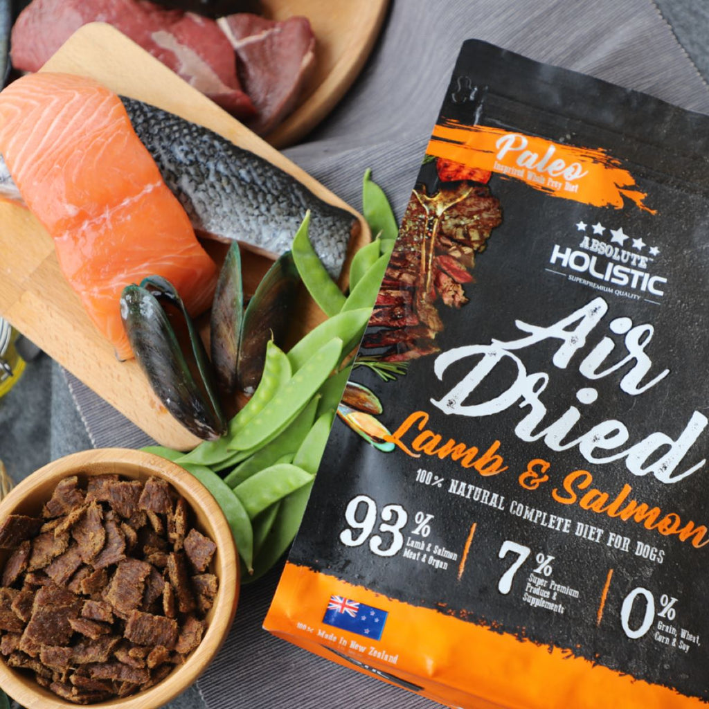 Absolute Holistic Air Dried Food for Dogs - Lamb & Salmon (1kg)
