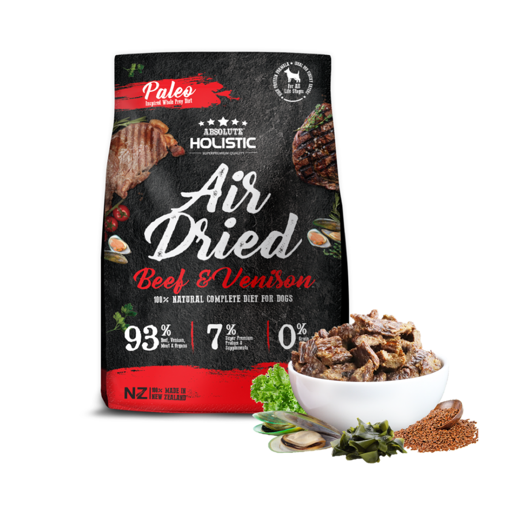 Absolute Holistic Air Dried Food for Dogs - Beef & Venison (1kg)