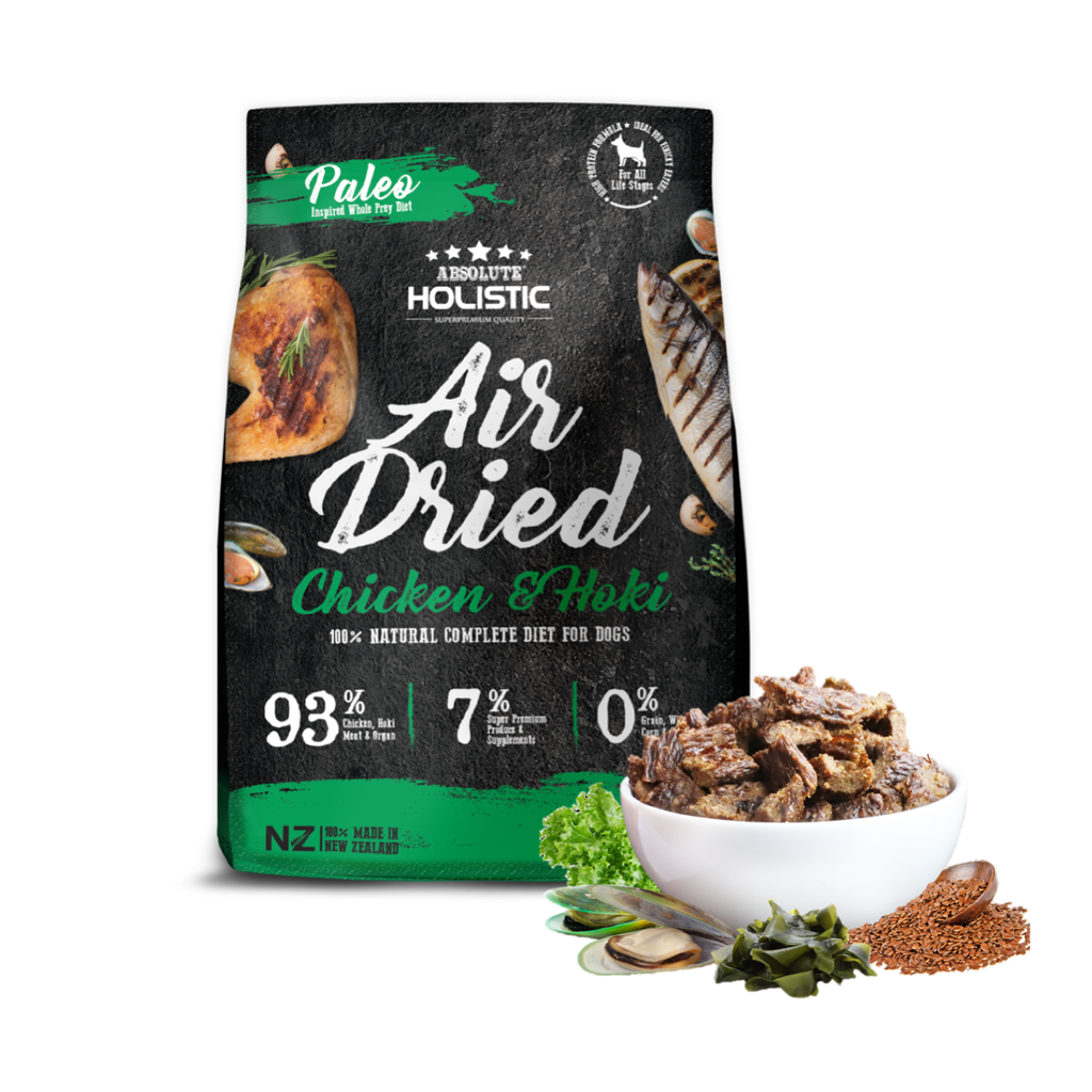 Absolute Holistic Air Dried Food for Dogs - Chicken & Hoki (1kg)