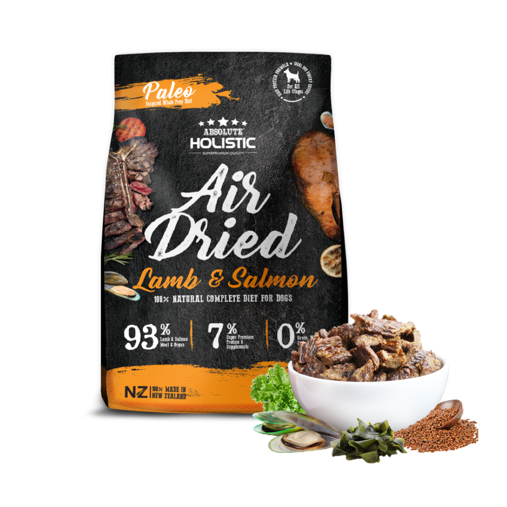 Absolute Holistic Air Dried Food for Dogs - Lamb & Salmon (1kg)