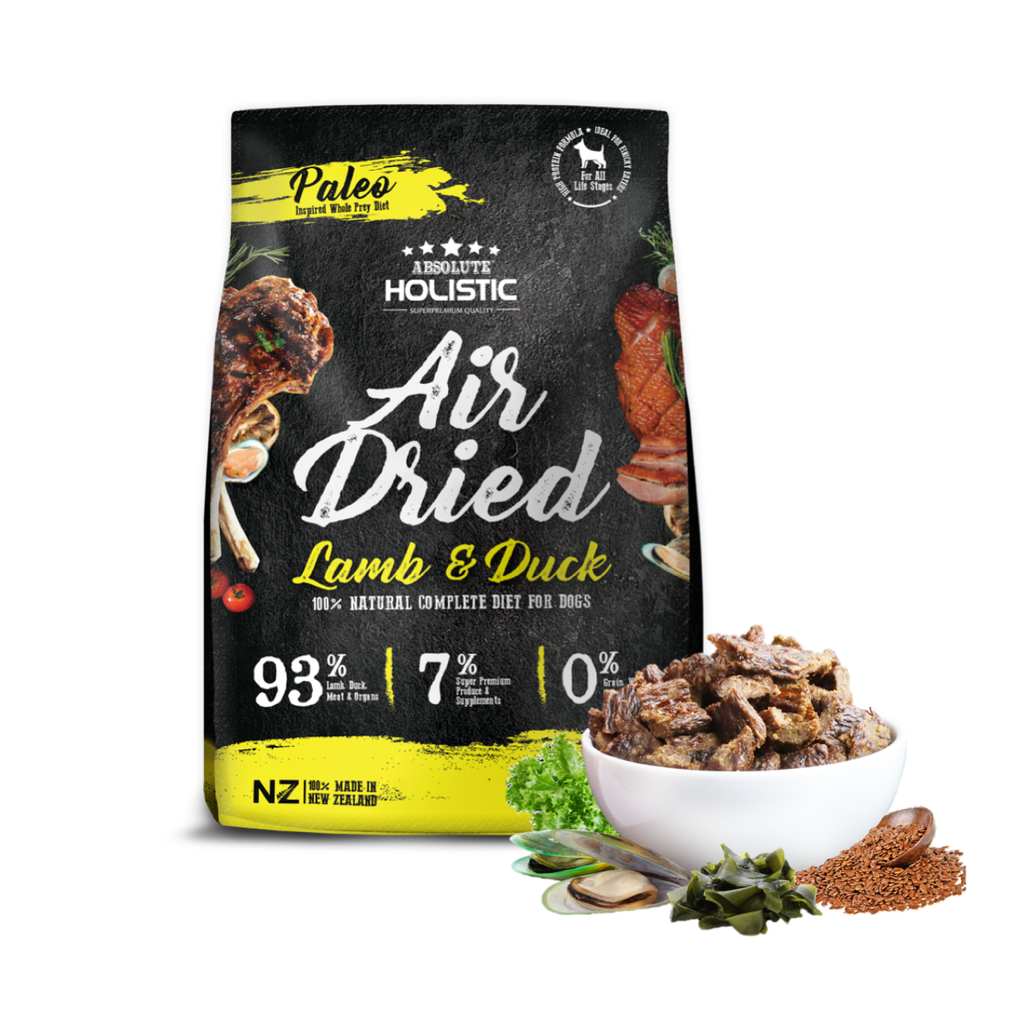 Absolute Holistic Air Dried Food for Dogs - Lamb & Duck (1kg)