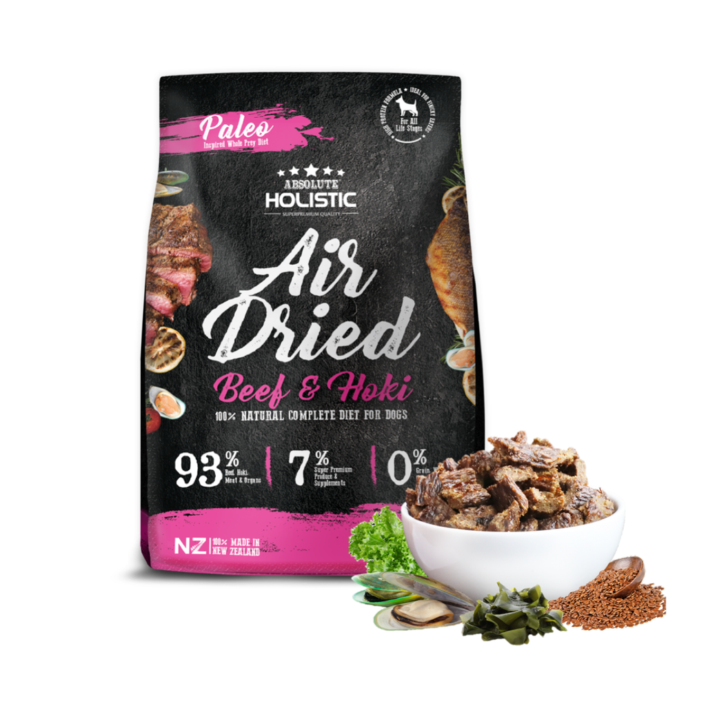  Absolute Holistic Air Dried Food for Dogs - Beef & Hoki (1kg)