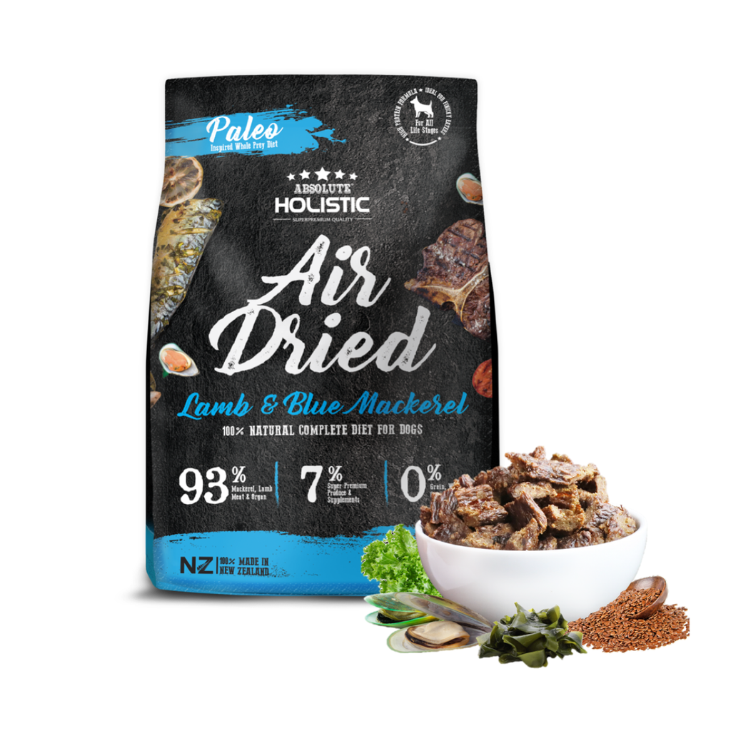 Absolute Holistic Air Dried Food for Dogs - Lamb & Blue Mackerel (1kg)