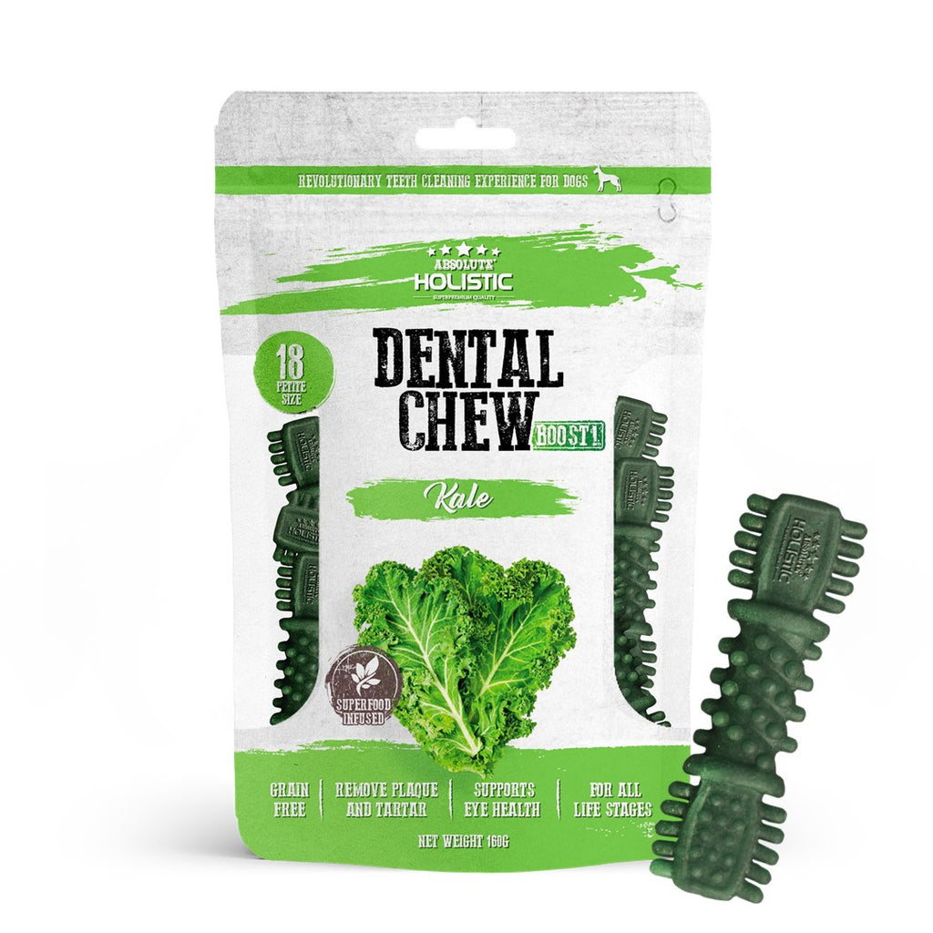 Absolute Holistic Value Pack BOOST Dental Chews for Dogs - Kale (160g)