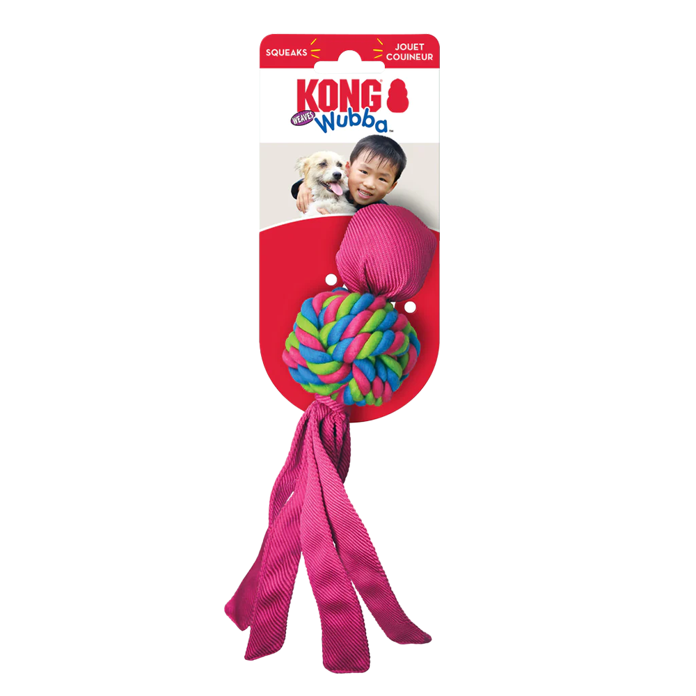 KONG Dog Toy - Wubba™ Weaves Assorted (3 Sizes)