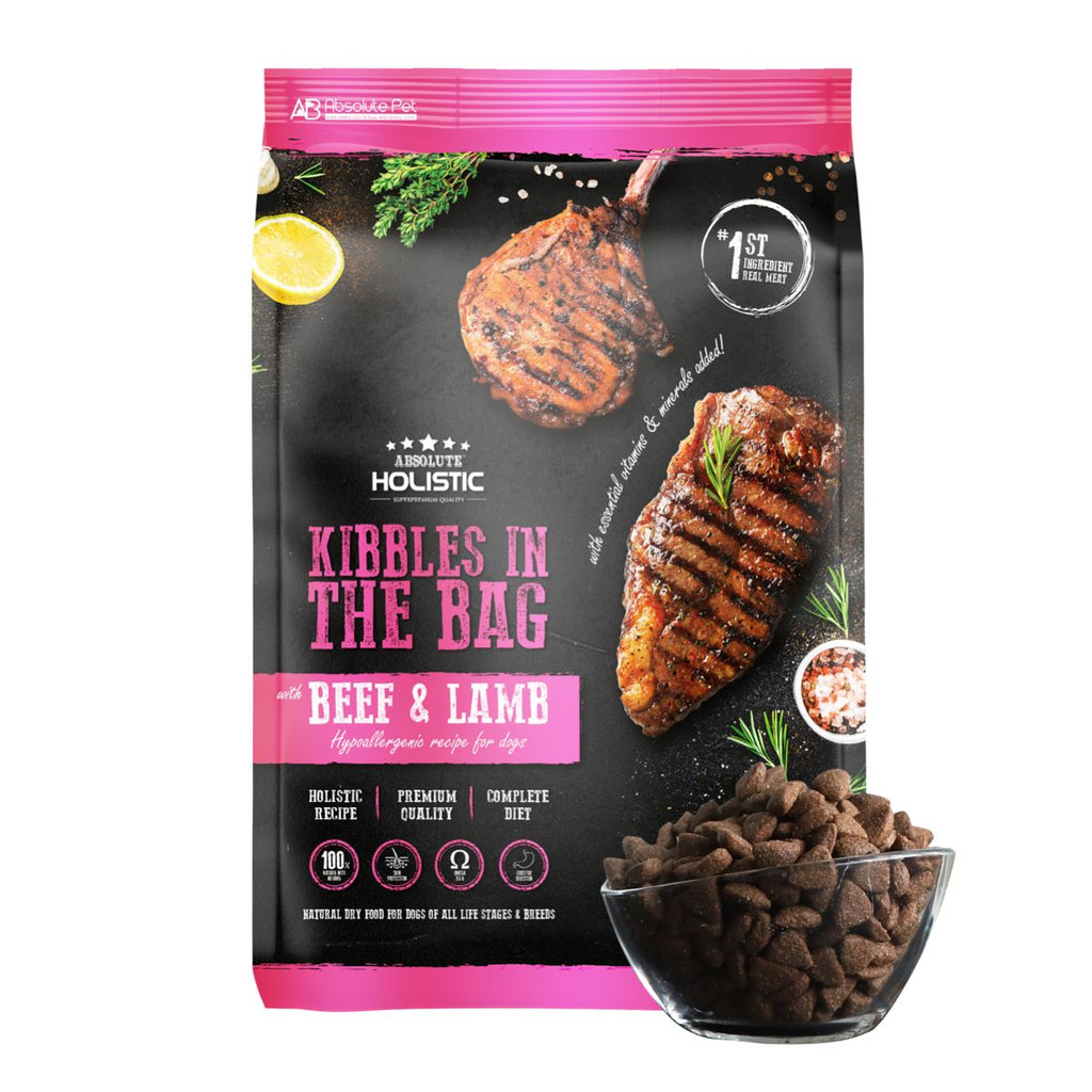 Absolute Holistic Kibbles in the Bag Dry Dog Food - Beef & Lamb (2kg)