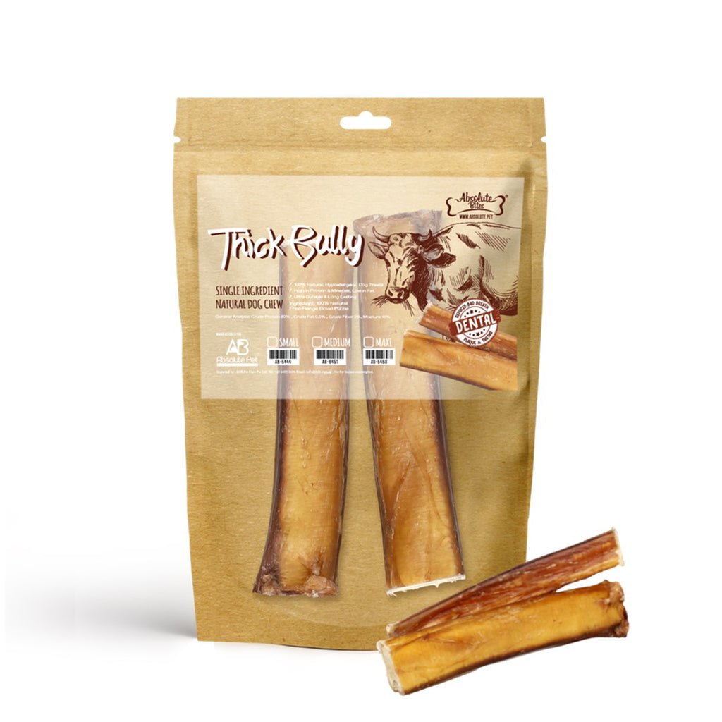 Absolute Bites Single Ingredient Dog Chew - Thick Bully Stick (Maxi) | 2pcs