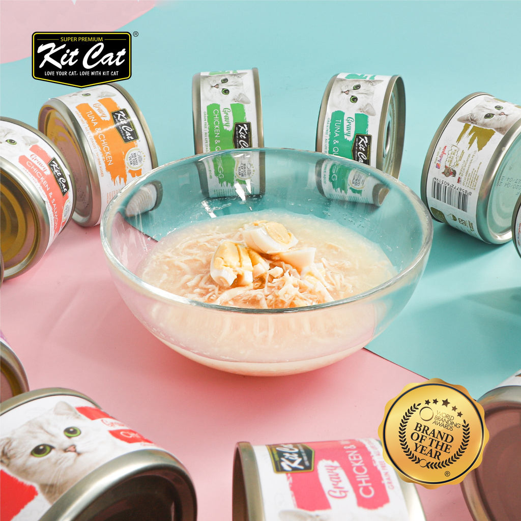 Kit Cat Gravy Cat Canned Food - Tuna & Whitebait (70g)