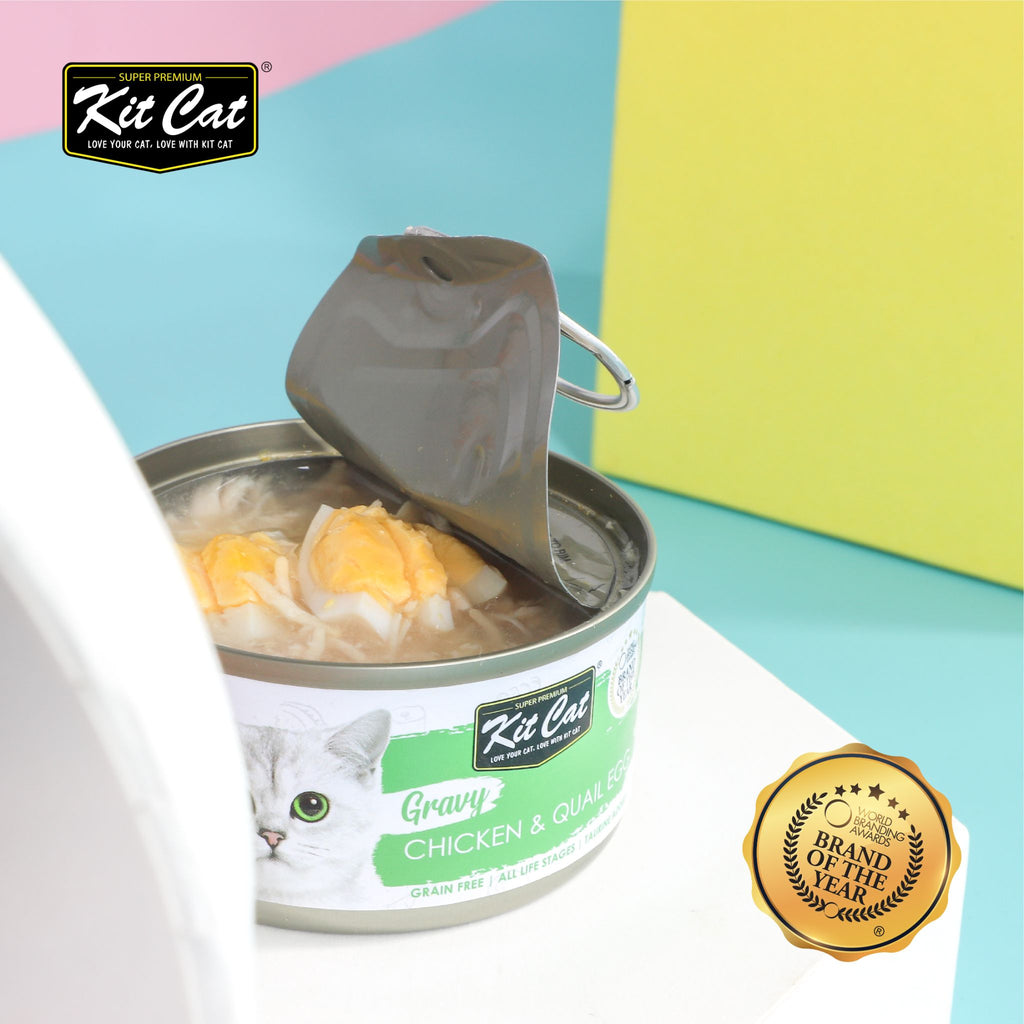 Kit Cat Gravy Cat Canned Food - Chicken & Skipjack (70g)