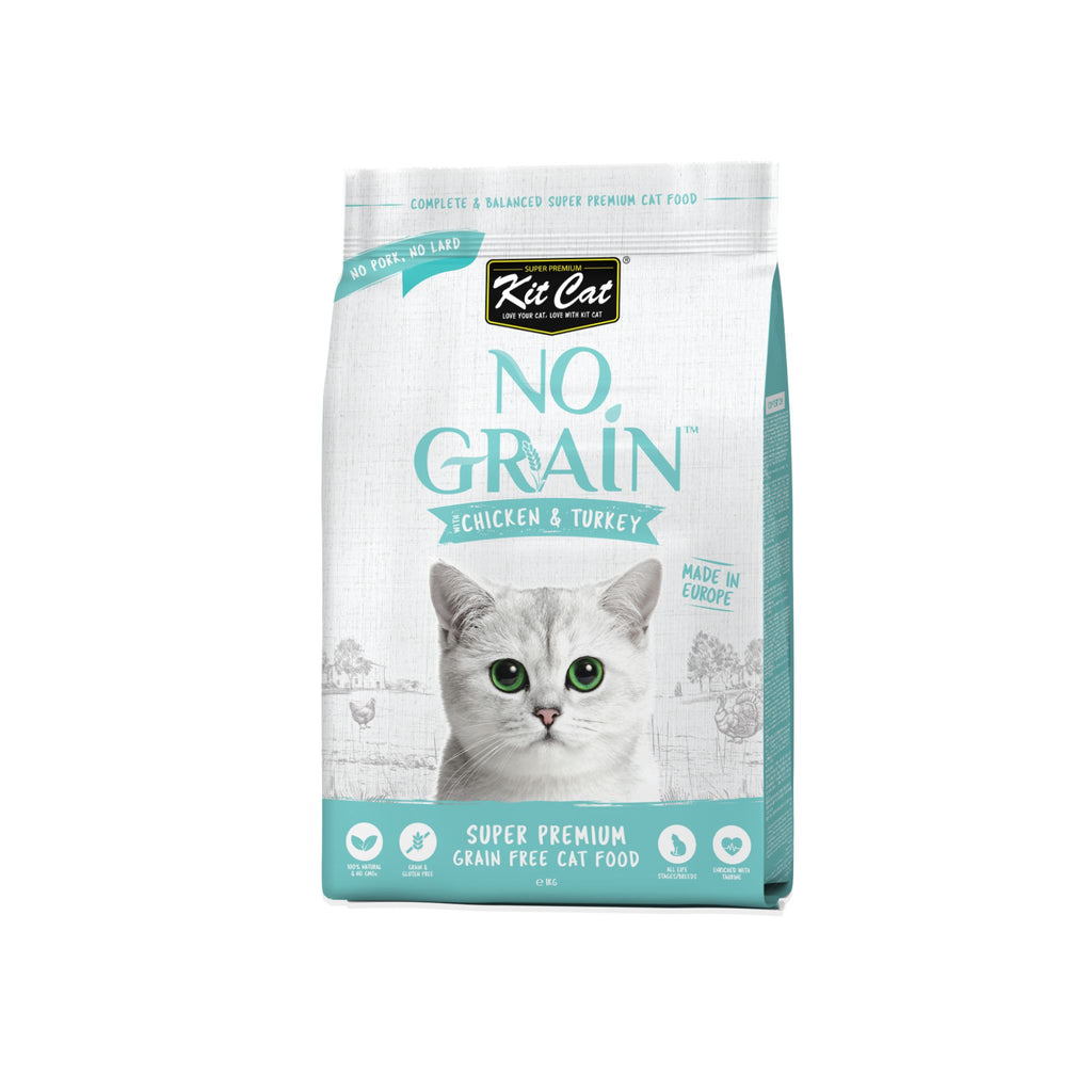 Kit Cat No Grain Dry Cat Food - 4 flavours (1kg)