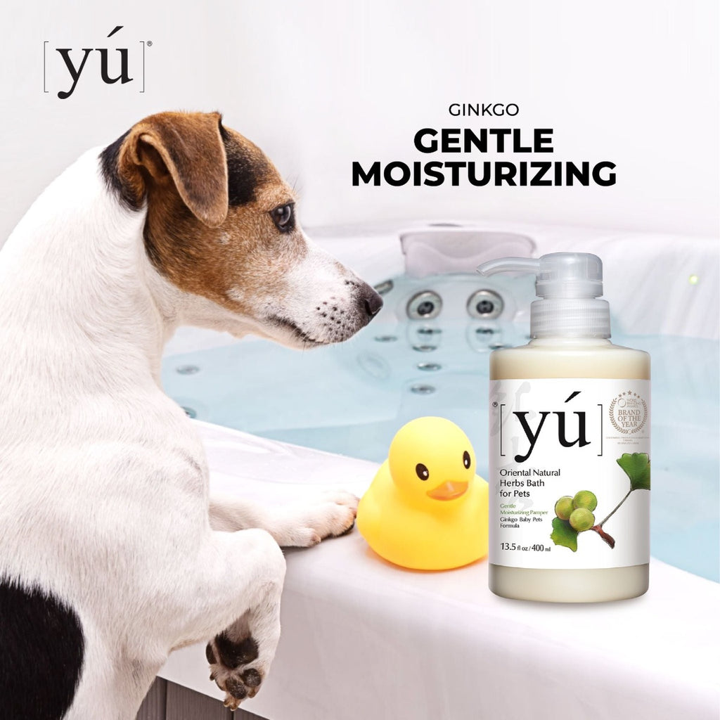 YU Oriental Natural Herbs Bath Shampoo for Cats & Dogs -  Baby Pets formula