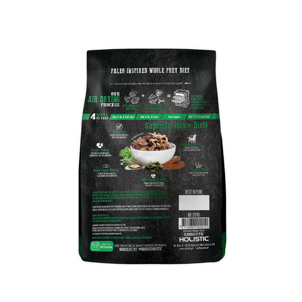 [CTN OF 6] Absolute Holistic Air Dried Food for Dogs - Chicken & Hoki (1kg)