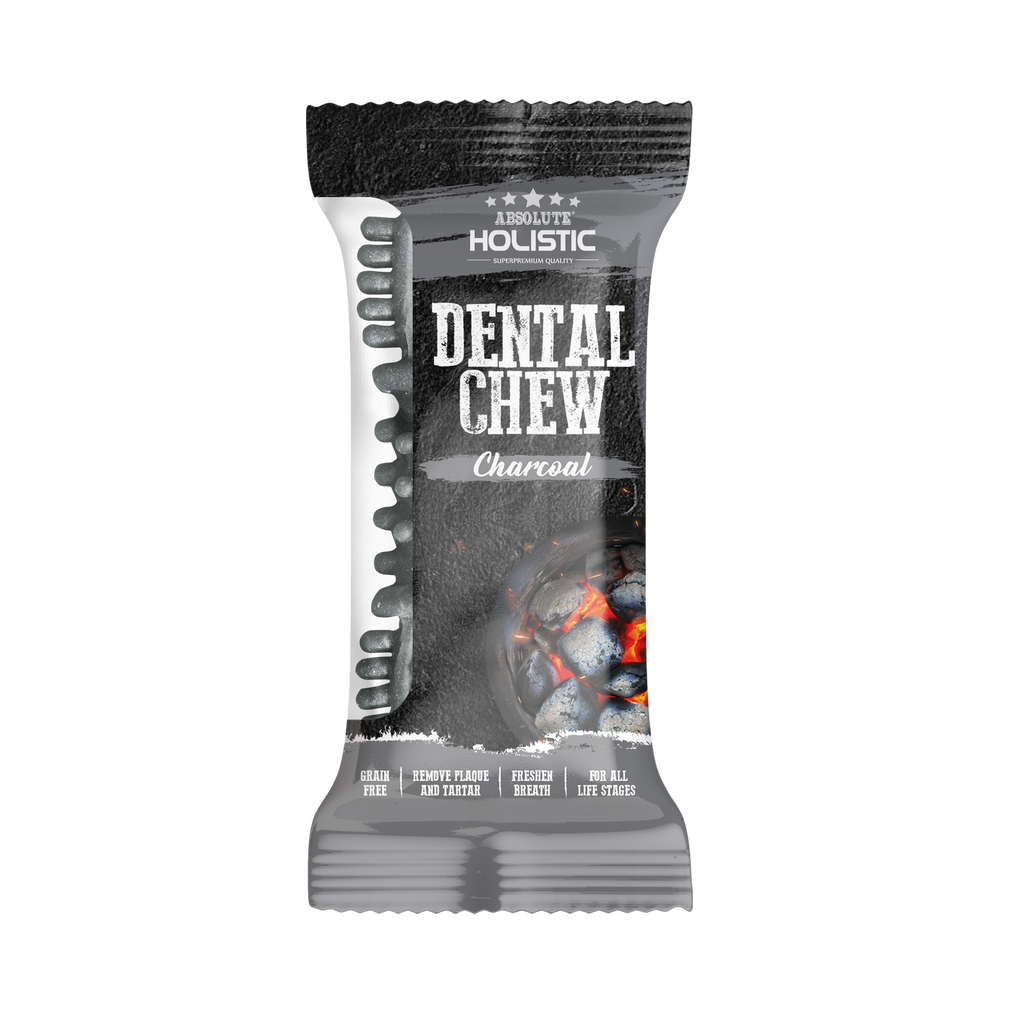 Absolute Holistic Dental Chew for Dogs - Charcoal (4")