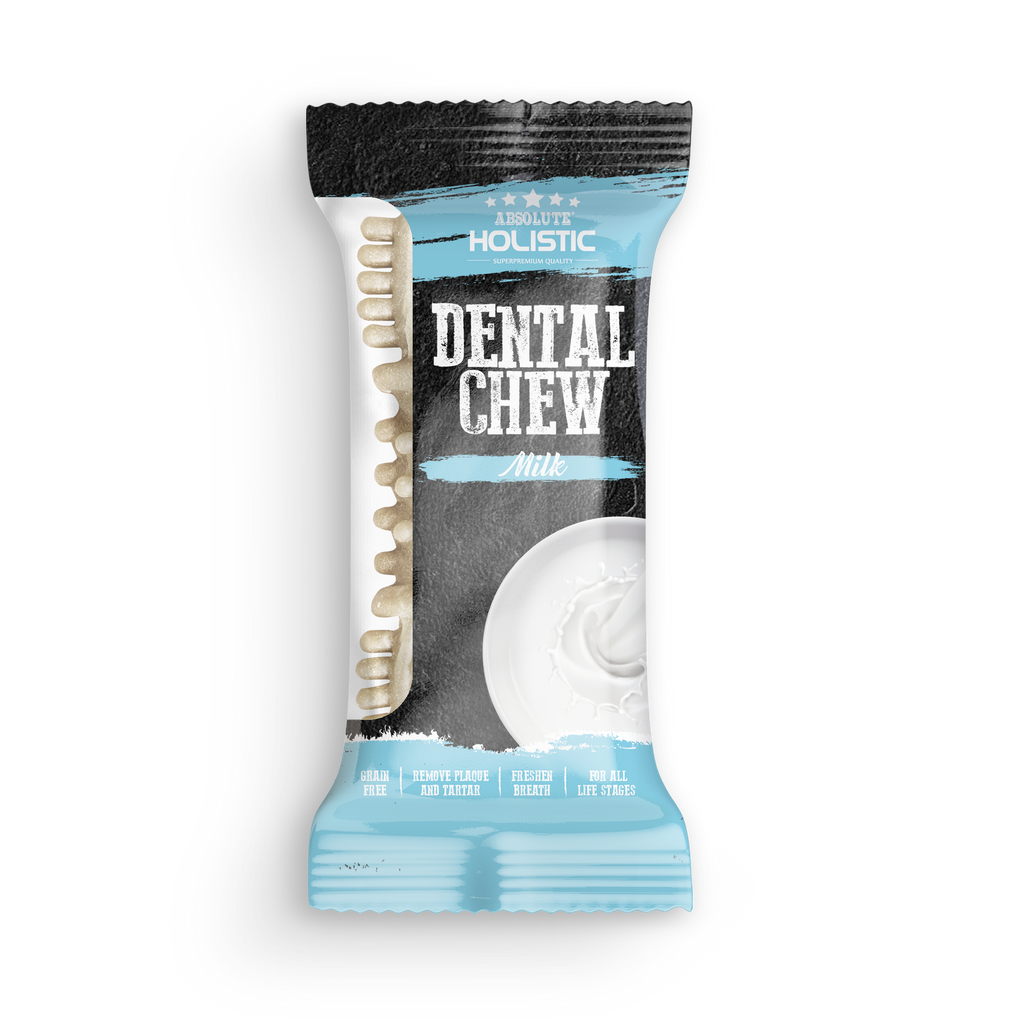 Absolute Holistic Dental Chew for Dogs - Milk (4")