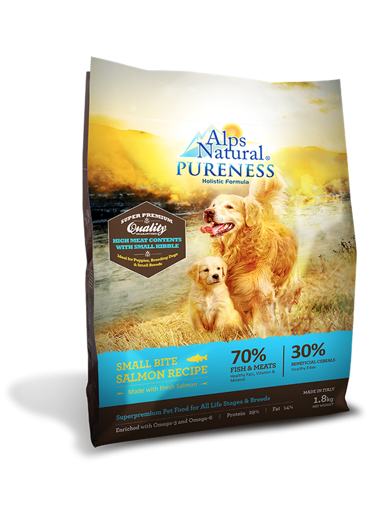 Alps Natural Pureness Holistic Dry Dog Food - Small Bite Salmon Recipe (2kg)