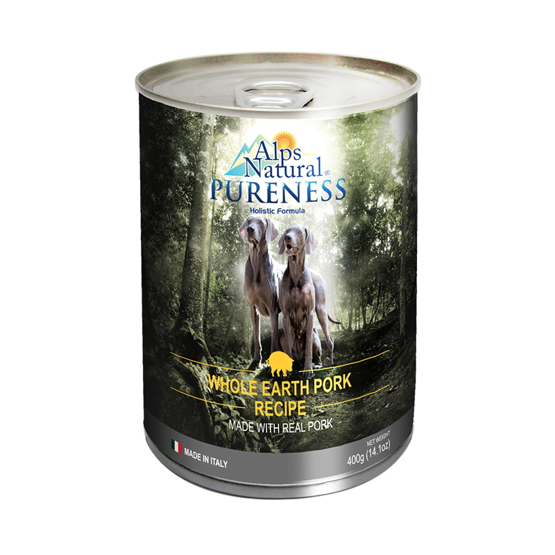 [CTN OF 24] Alps Natural Canned Dog Food - Classic Pork (400g)