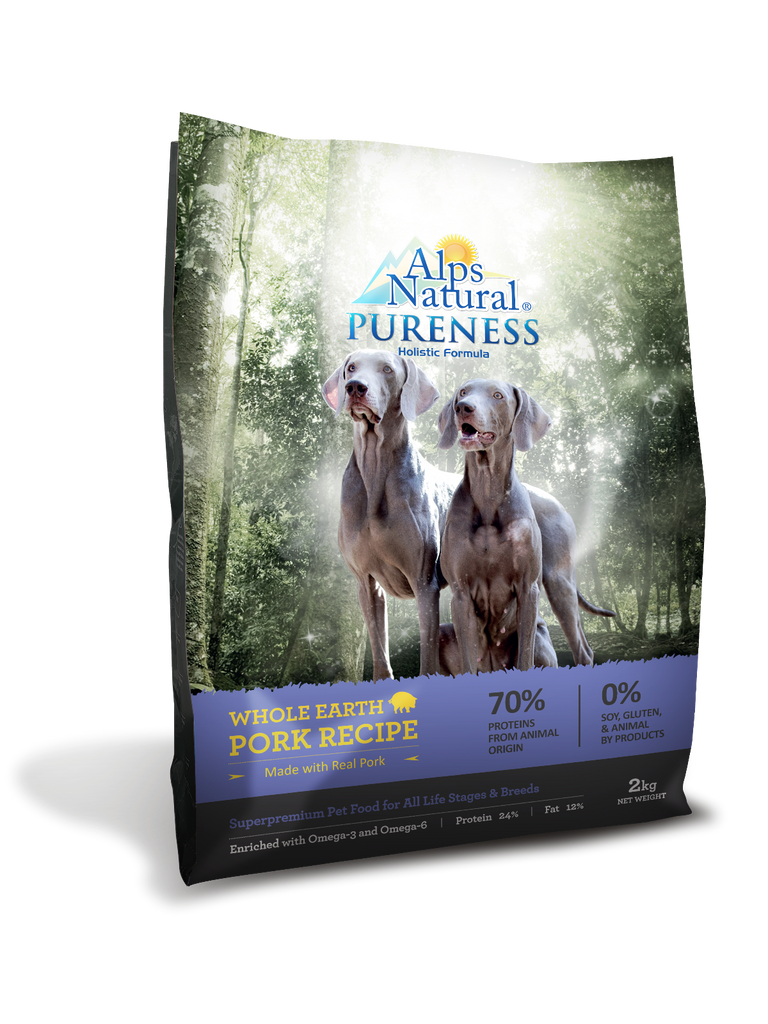 Alps Natural Pureness Holistic Dry Dog Food - Pork Recipe (2kg)