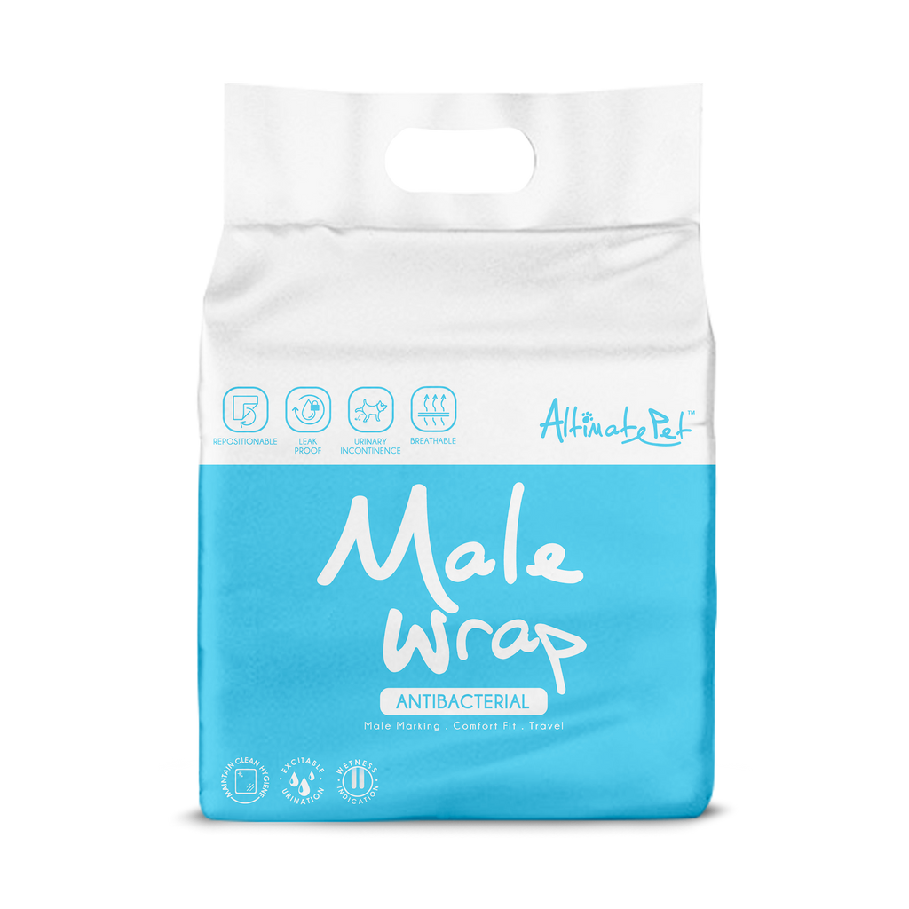 Altimate Pet Antibacterial Disposable Male Wraps