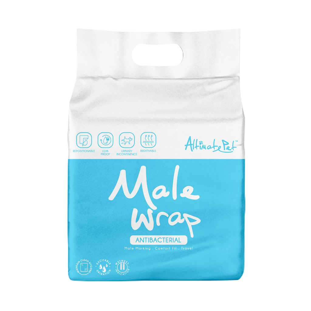 [CTN OF 24] Altimate Pet Disposable Male Wrap - Small Breed