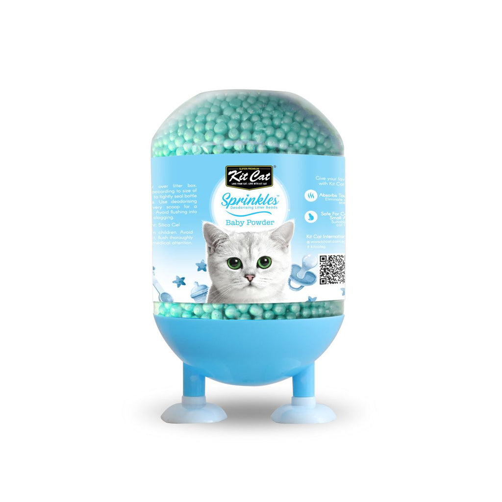 Kit Cat Sprinkles Cat Litter Deodoriser - Baby Powder (240g)