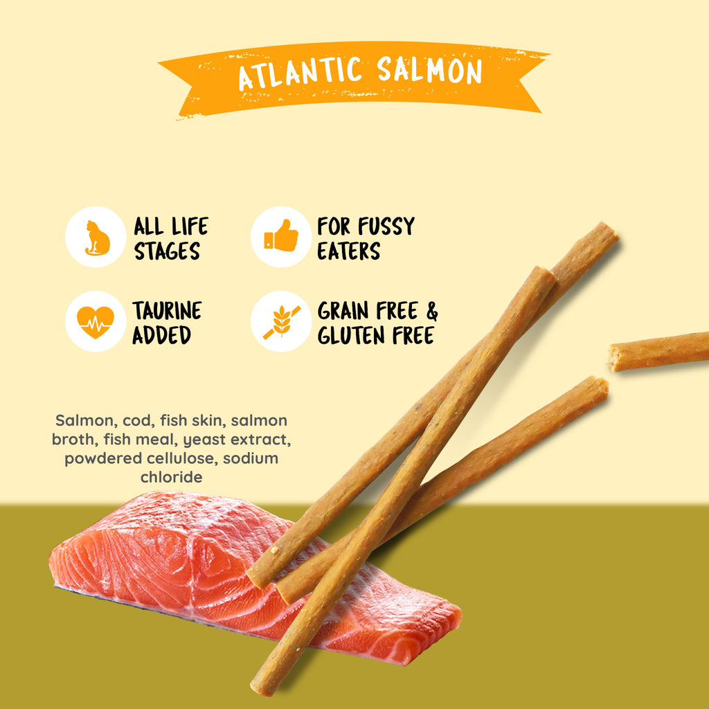 Kit Cat Atlantic Salmon Grain Free Cat Stick (3 Sticks)